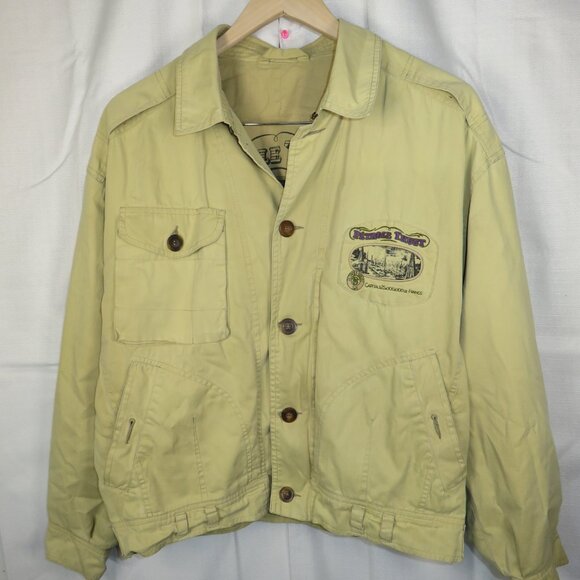 Daniel Hechter Petrole Trust Cotton Jacket Tan Long Sleeve Paris Chic Men's VTG - Picture 1 of 16